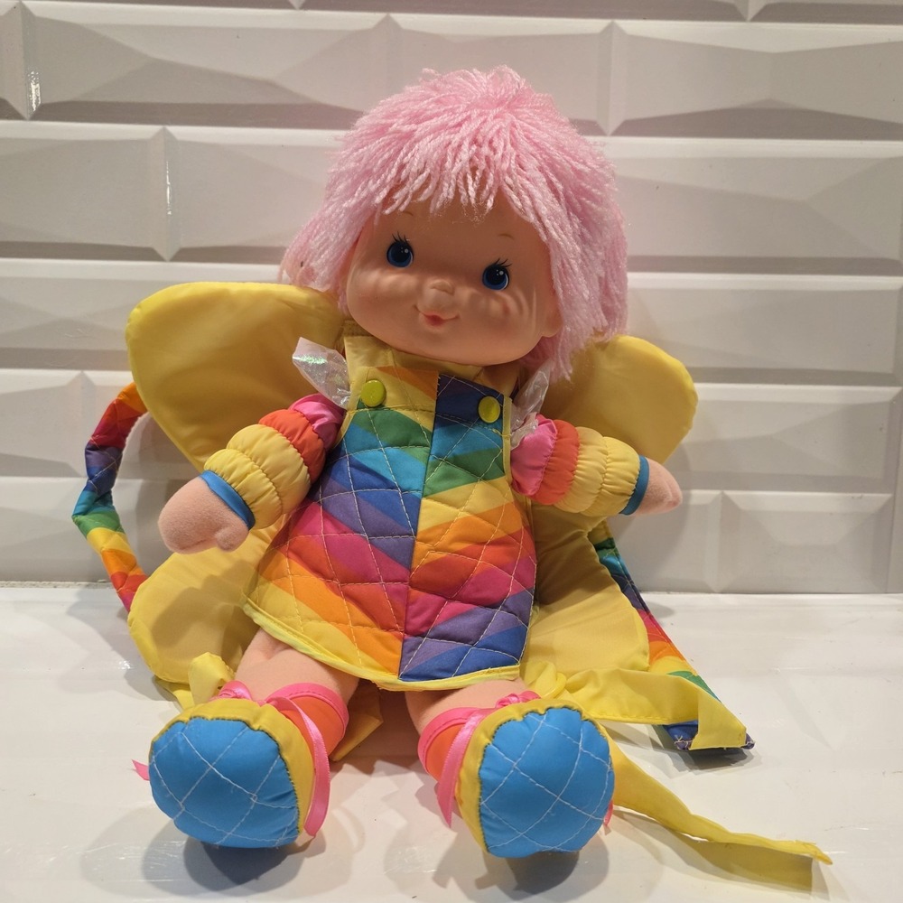 Vintage 1983 Mattel Hallmark Rainbow Brite‎ Baby Brite With Star Backpack